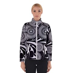 Modern Flowers Vector Seamless Pattern Women s Bomber Jacket