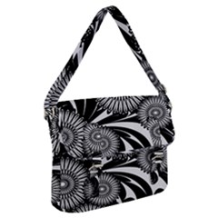 Modern Flowers Vector Seamless Pattern Buckle Messenger Bag