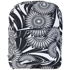 Modern Flowers Vector Seamless Pattern Full Print Backpack