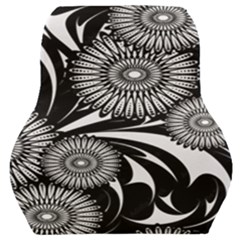 Modern Flowers Vector Seamless Pattern Car Seat Back Cushion 