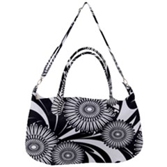 Modern Flowers Vector Seamless Pattern Removable Strap Handbag