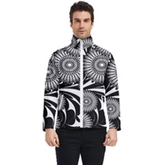 Modern Flowers Vector Seamless Pattern Men s Bomber Jacket