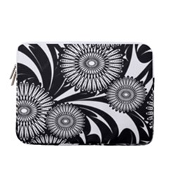 Modern Flowers Vector Seamless Pattern 13  Vertical Laptop Sleeve Case With Pocket by Hannah976