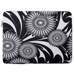 Modern Flowers Vector Seamless Pattern 17  Vertical Laptop Sleeve Case With Pocket by Hannah976