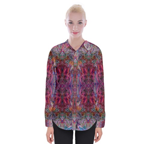 Blend Womens Long Sleeve Shirt by kaleidomarblingart