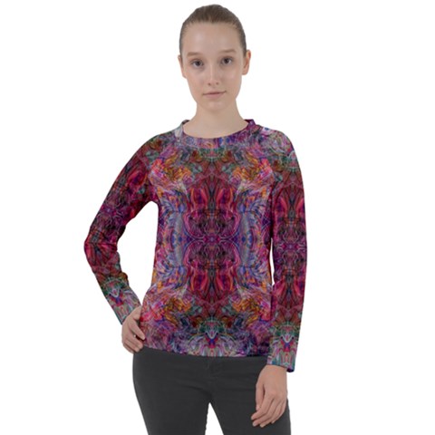 Blend Women s Long Sleeve Raglan T-shirt by kaleidomarblingart