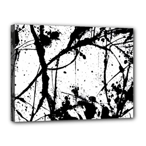 Inksplats Canvas 16  X 12  (stretched) by SpinnyChairDesigns