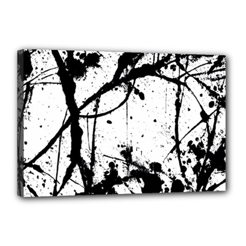 Inksplats Canvas 18  X 12  (stretched) by SpinnyChairDesigns