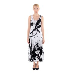 Inksplats Sleeveless Maxi Dress