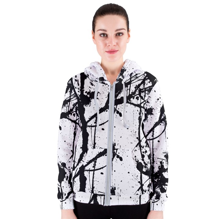 Inksplats Women s Zipper Hoodie