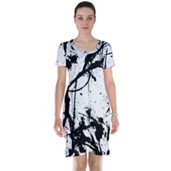 Inksplats Short Sleeve Nightdress