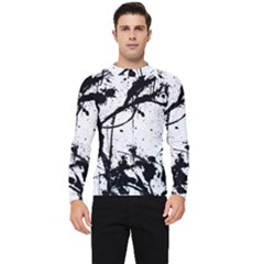 Inksplats Men s Long Sleeve Rash Guard by SpinnyChairDesigns