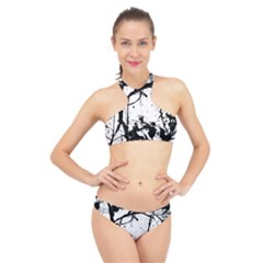 Inksplats High Neck Bikini Set