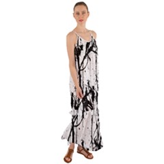 Inksplats Cami Maxi Ruffle Chiffon Dress