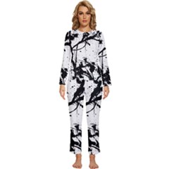 Inksplats Womens  Long Sleeve Lightweight Pajamas Set