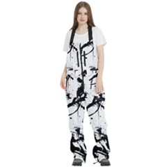 Inksplats Women s Front Zip Ski And Snowboard Bib Pants by SpinnyChairDesigns