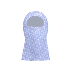 Light Purple And White Floral Pattern Balaclava Face Mask