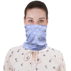 Light Purple And White Floral Pattern Face Covering Bandana (adult)