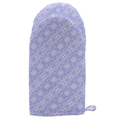 Light Purple And White Floral Pattern Microwave Oven Glove