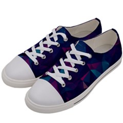 Turquoise Abstract Black Galaxy Pattern Turquoise Men s Low Top Canvas Sneakers