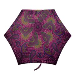 Abstract Purple Pattern Mini Folding Umbrellas