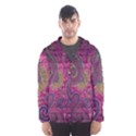 Abstract Purple Pattern Men s Hooded Windbreaker View1