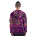 Abstract Purple Pattern Men s Hooded Windbreaker View2