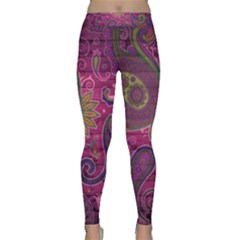 Abstract Purple Pattern Classic Yoga Leggings