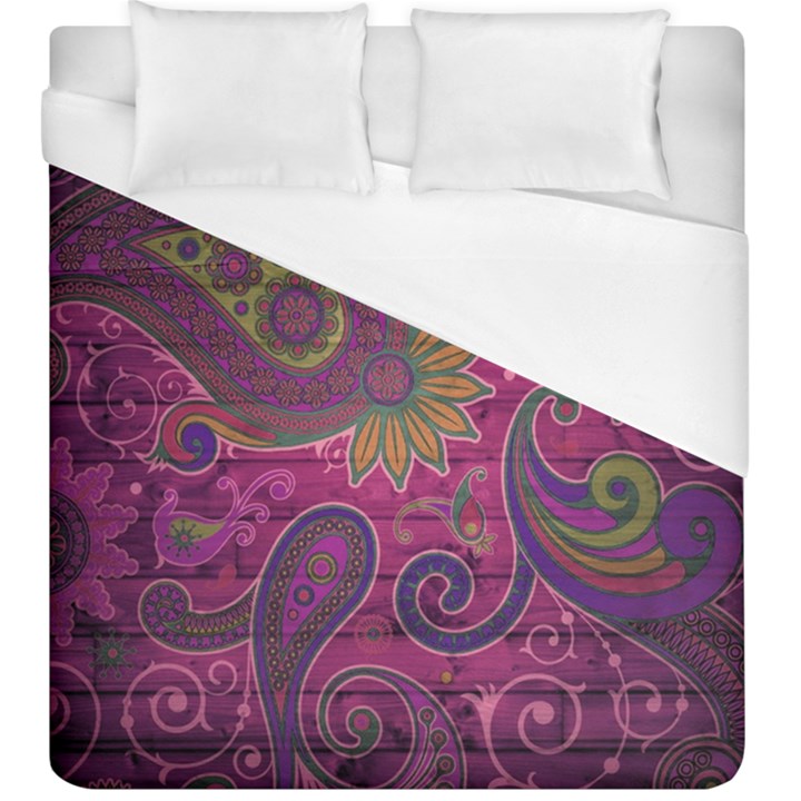 Abstract Purple Pattern Duvet Cover (King Size)