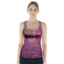 Abstract Purple Pattern Racer Back Sports Top View1