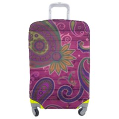 Abstract Purple Pattern Luggage Cover (medium)