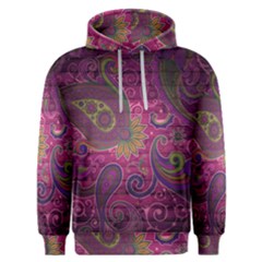 Abstract Purple Pattern Men s Overhead Hoodie