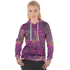 Abstract Purple Pattern Women s Overhead Hoodie