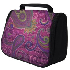 Abstract Purple Pattern Full Print Travel Pouch (big)