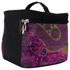 Abstract Purple Pattern Make Up Travel Bag (big) by Bedest