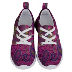 Abstract Purple Pattern Running Shoes