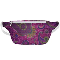 Abstract Purple Pattern Waist Bag 