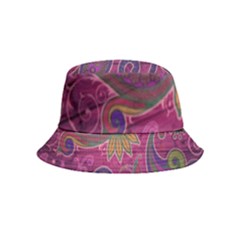 Abstract Purple Pattern Bucket Hat (kids)