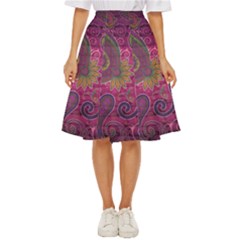 Abstract Purple Pattern Classic Short Skirt