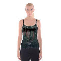 Forest Jungle Trees Tropics Spaghetti Strap Top