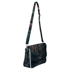 Forest Jungle Trees Tropics Shoulder Bag With Back Zipper