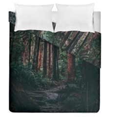 Forest Jungle Trees Tropics Duvet Cover Double Side (queen Size)