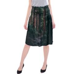 Forest Jungle Trees Tropics Midi Beach Skirt