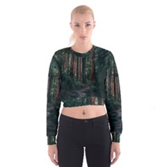 Forest Jungle Trees Tropics Cropped Sweatshirt