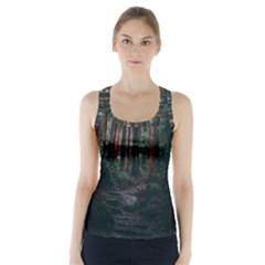 Forest Jungle Trees Tropics Racer Back Sports Top