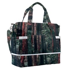 Forest Jungle Trees Tropics Sports Shoulder Bag With Shoes Compartment