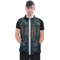 Forest Jungle Trees Tropics Men s Puffer Vest