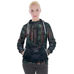 Forest Jungle Trees Tropics Women s Hooded Pullover