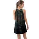 Forest Jungle Trees Tropics Halter Tie Back Chiffon Dress View2