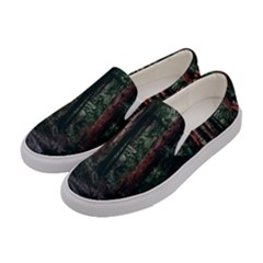 Forest Jungle Trees Tropics Women s Canvas Slip Ons